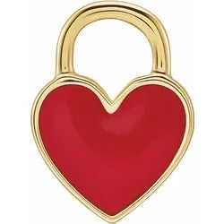 Enamel Heart Necklace