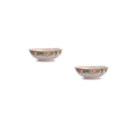 Arte Italica Natale Small Oval Bowl Set
