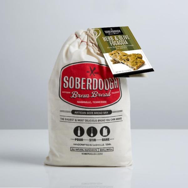 Soberdough Brew Bread Olive & Herb Focaccia Bread