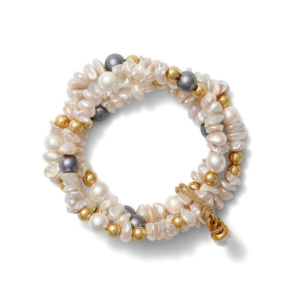 Multi-Pearl Stretch Bracelet Set
