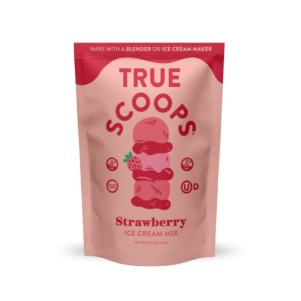 True Scoops Strawberry Blender Ice Cream