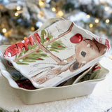 Deer Friends Square Platter