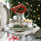 Arte Italica Natale Small Square Bowl