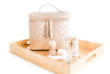 Hollis Leopard Lux Makeup Case
