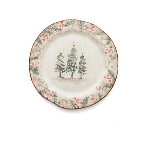 Arte Italica Natale Salad Plate