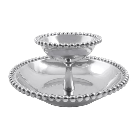 Mariposa Pearled Tiered Chip & Dip