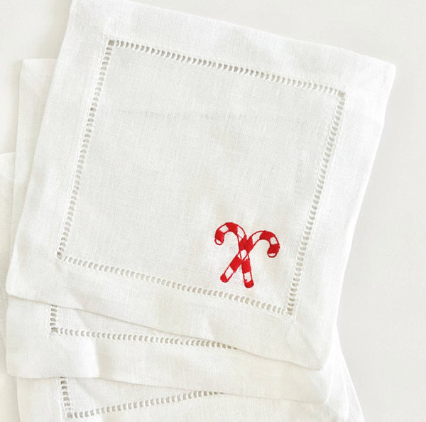 Candy Cane Cocktail Napkins