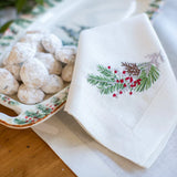 Arte Italica Natale Sprig Napkin