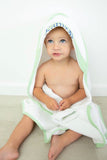 Seersucker Trim Hooded Towel