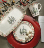 Arte Italica Natale Salad Plate