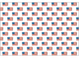 American Flag Paper Placemat Set