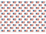 American Flag Paper Placemat Set