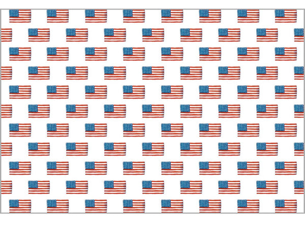 American Flag Paper Placemat Set