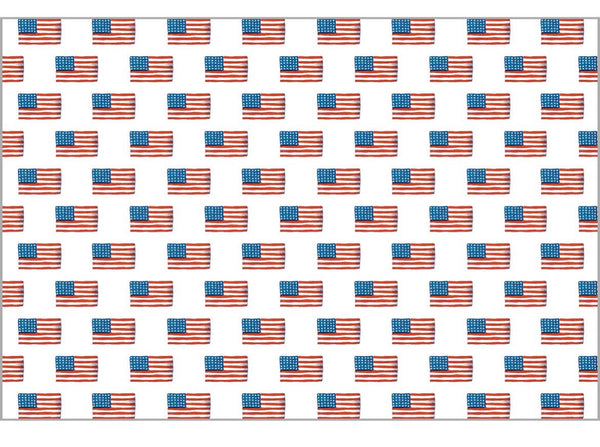 American Flag Paper Placemat Set