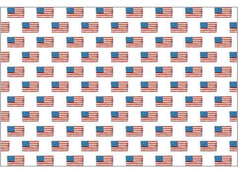 American Flag Paper Placemat Set