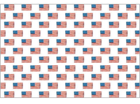 American Flag Paper Placemat Set