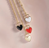 Enamel Heart Necklace