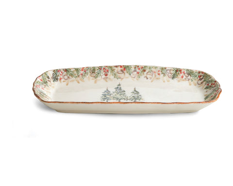 Arte Italica Natale Rectangular Tray