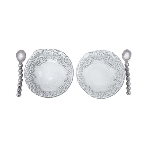 Mariposa Dotty Ceramic Wreath & Spoon Set