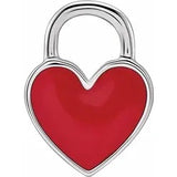 Enamel Heart Necklace